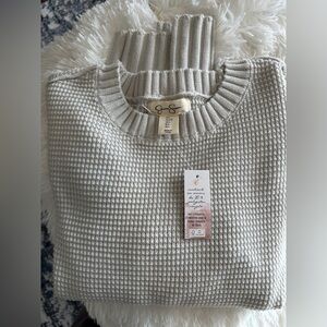 Jessica Simpson cream oversized Crewneck Sweater